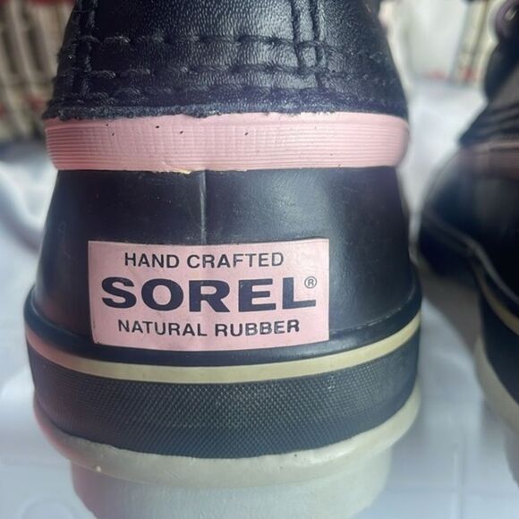 (F) Sorel Premium Waterproof Boots Black/PinkWomen's size 10 - Picture 11 of 15